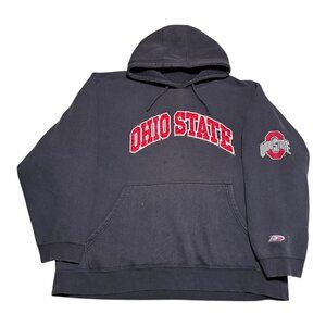 P2 Ohio State University Stained Cotton‎ Blend Hoodie Sweatshirt Adult 2XL